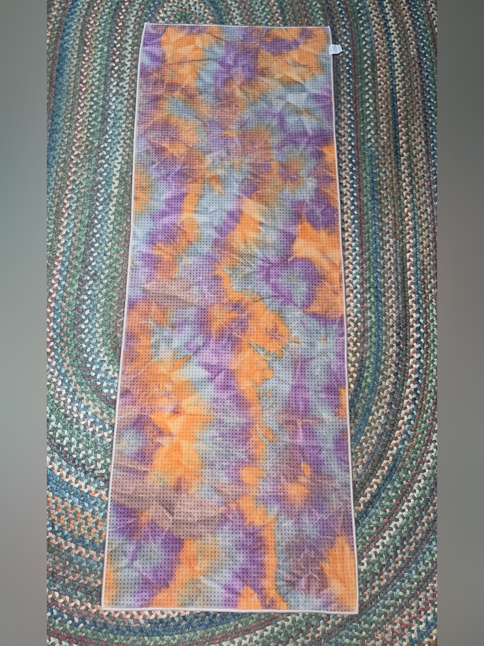 Manduka Yogitoes Skid-less Purple, Orange and Gray